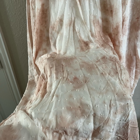 NWT Entro Maxi dress 2x pink white adjustable pockets lined plus size - Picture 6 of 6